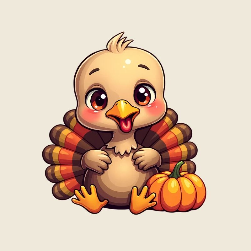 Bébé dinde de Thanksgiving