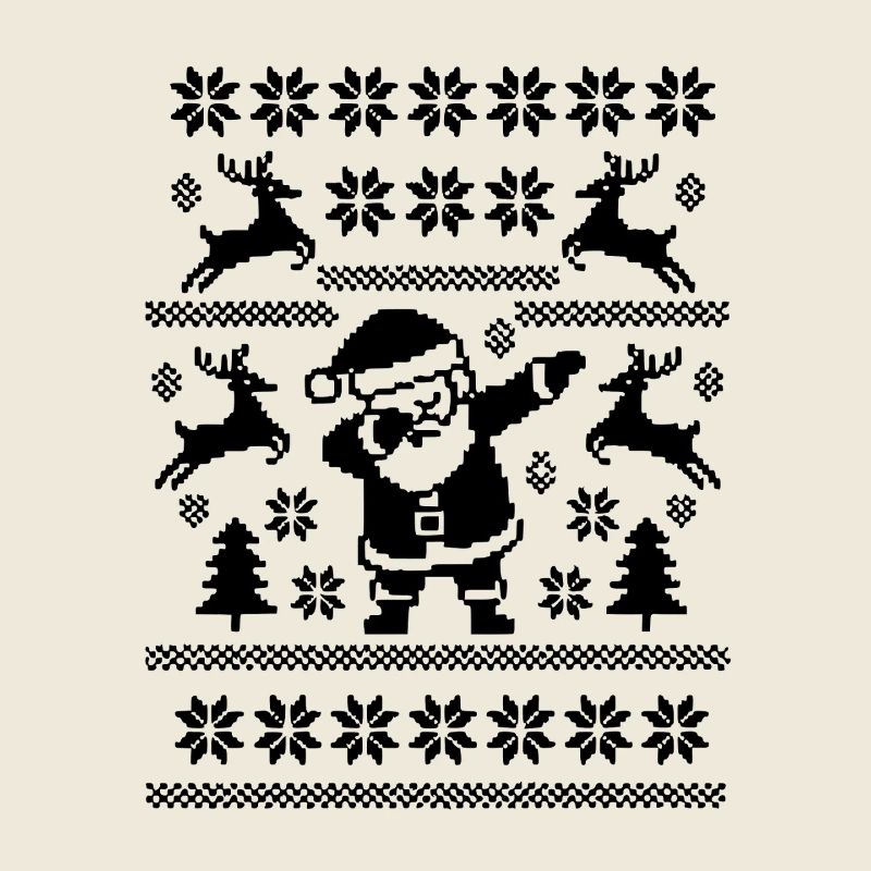 Dabbing Christmas Man Kunst