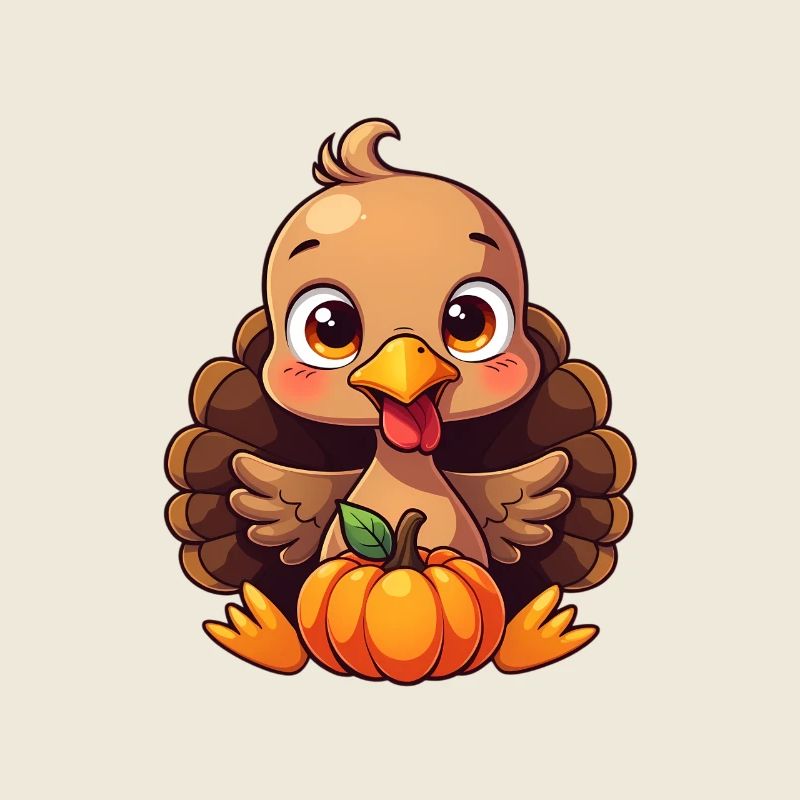 Bébé dinde de Thanksgiving