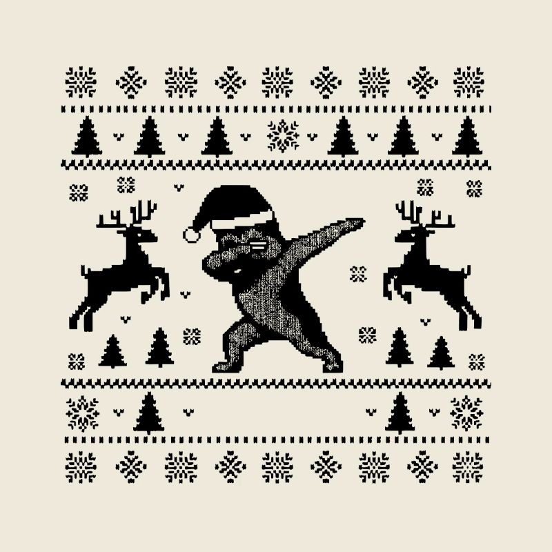 Dabbing Deutscher Schäferhund Weihnachtsmann