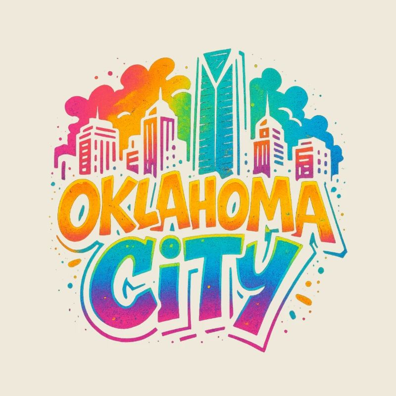 Oklahoma City Neon Skyline