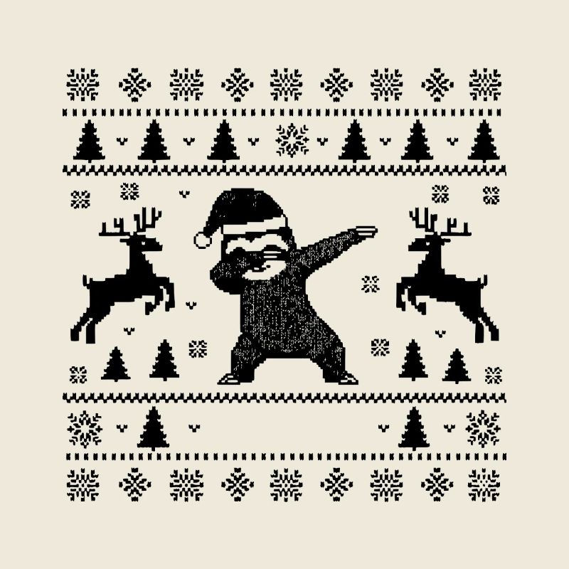 XMas Dabbing Sloth Christmas Man