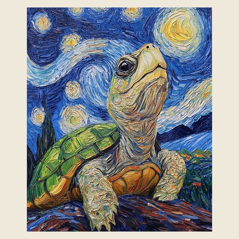 Tortue à la Van Gogh