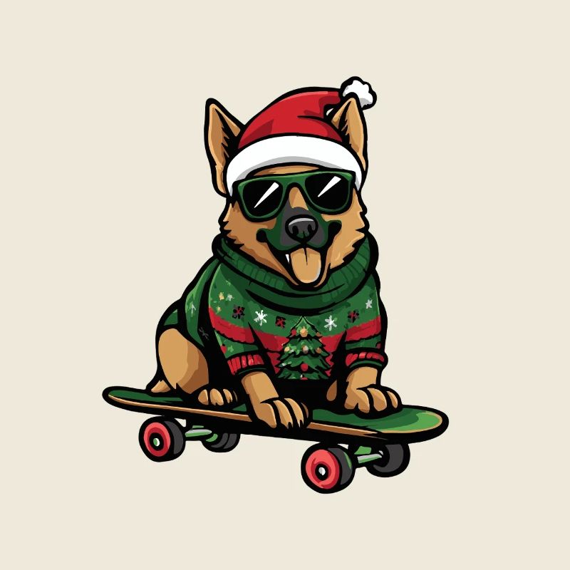 German Shepherd Christmas Funny