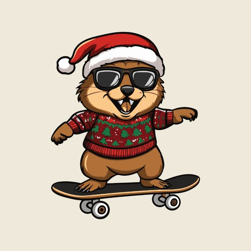 Beaver Christmas Funny