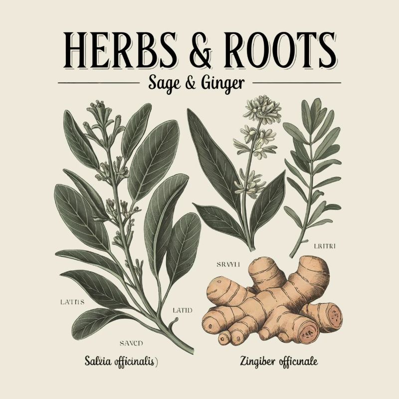 Herbs & Roots – Sage & Ginger