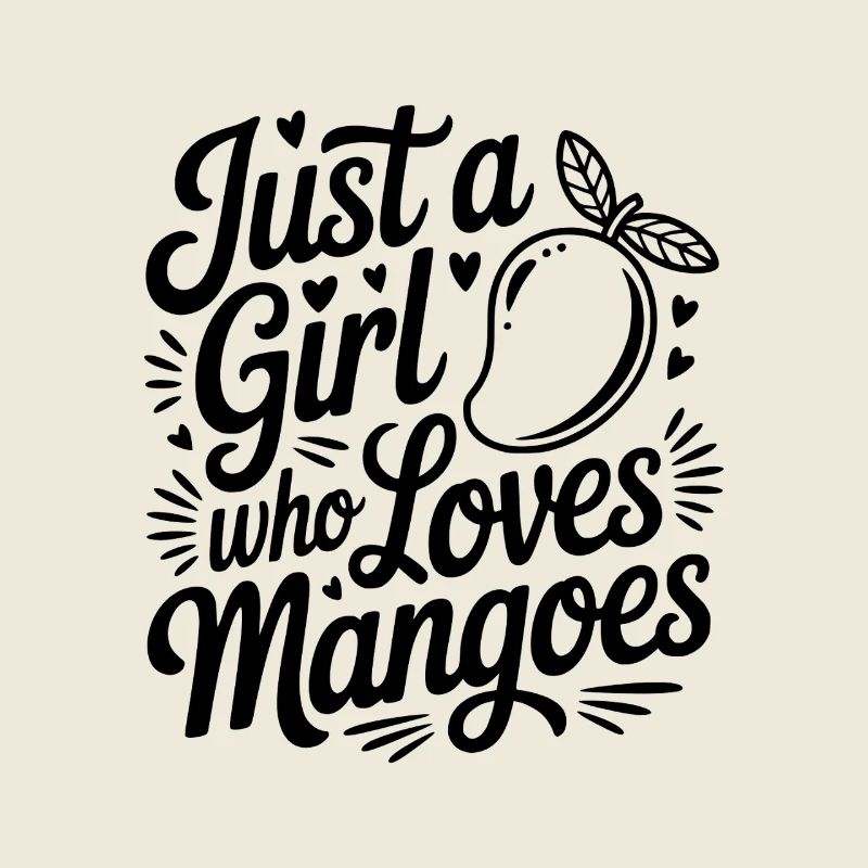 Nur ein Mädchen, das Mangos liebt