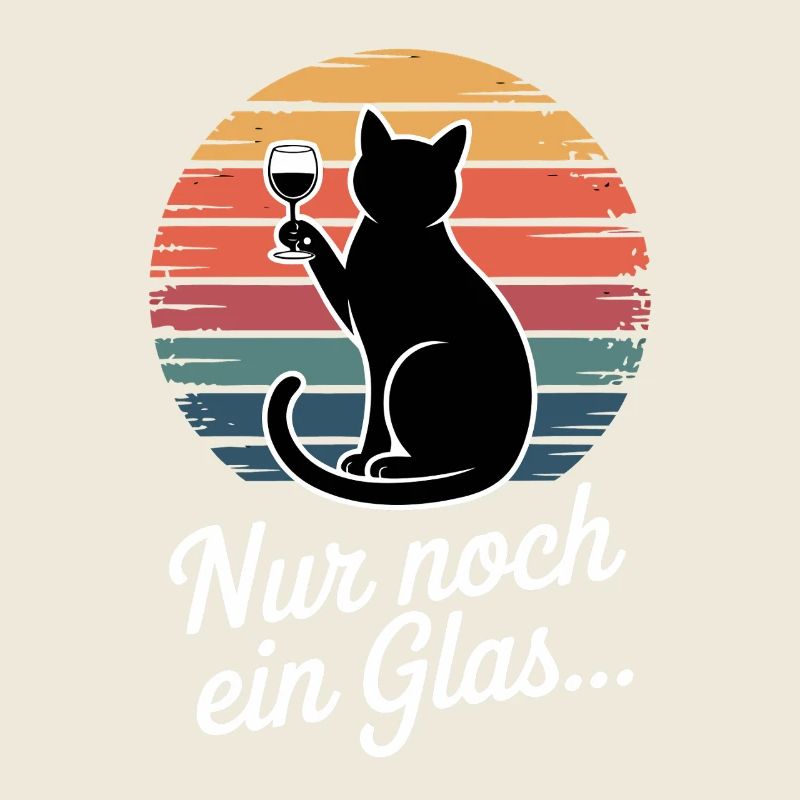 Katze mit Weinglas: Nur noch ein Glas