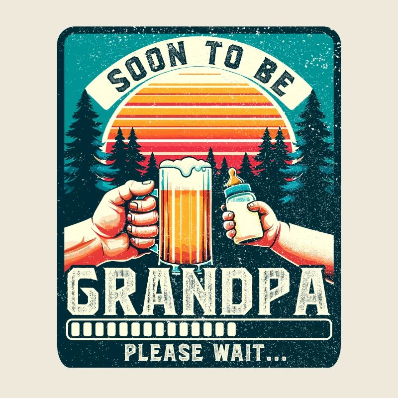 Grandpa-to-be loading future grandfather