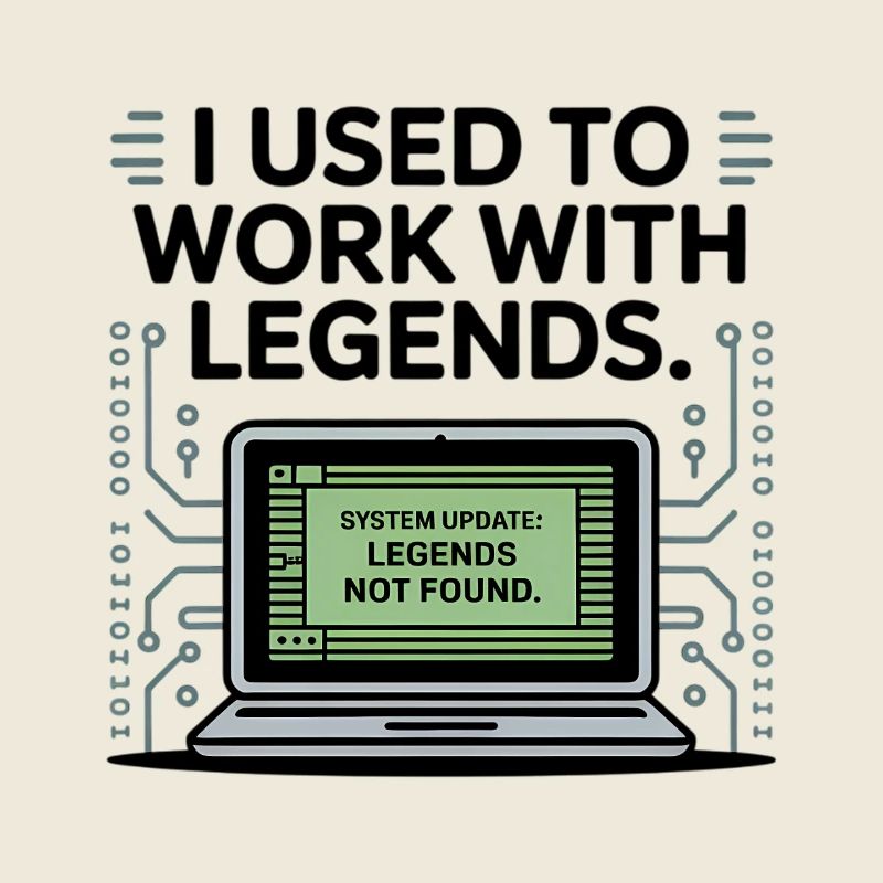 J’avais l’habitude de travailler avec les légendes Cadeau d’adieu pour collègue