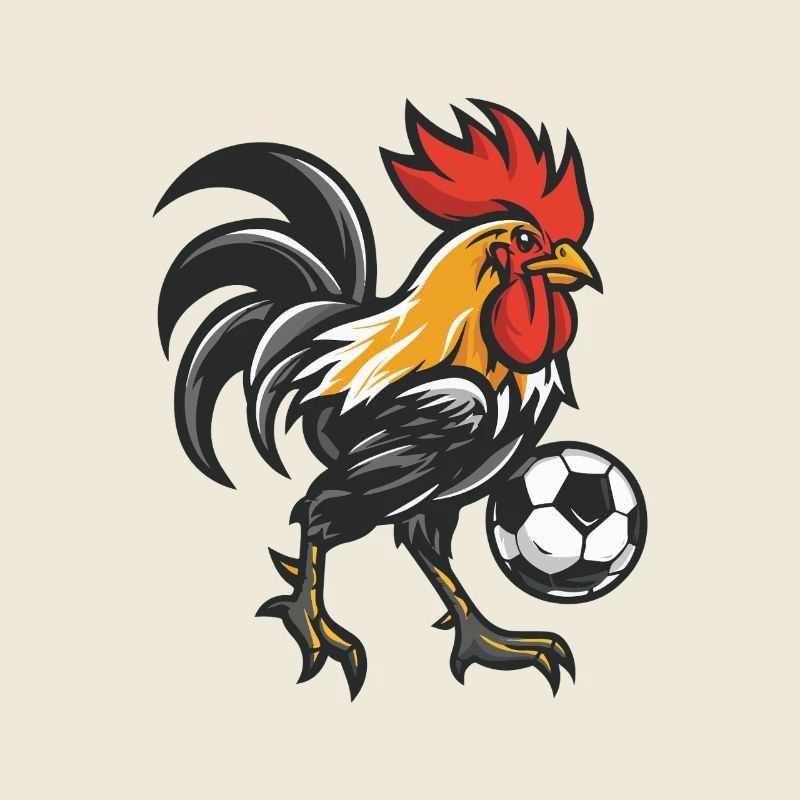 Kickerhahn Maskottchen