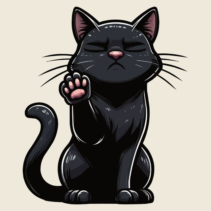 Chat Chats Chat Amoureux Chat Noir Kitty