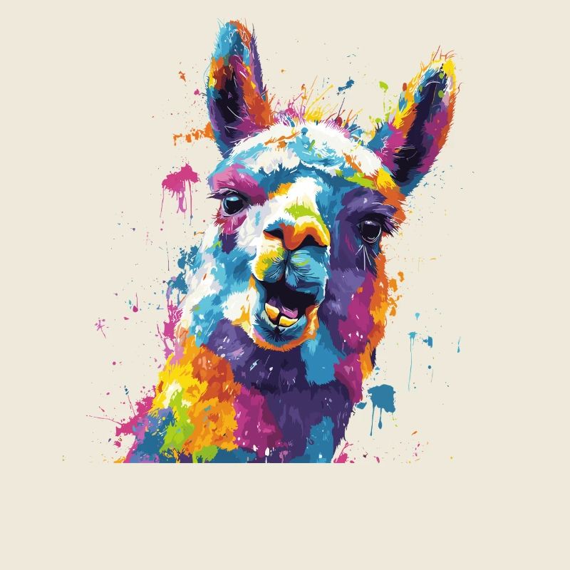 Llama Color Explosion