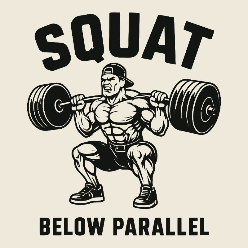 Squat Below Parallel Heavy Lifter