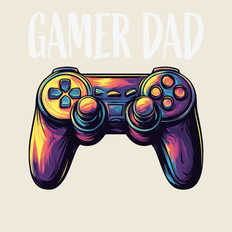 Gamer Dad Controller Neon