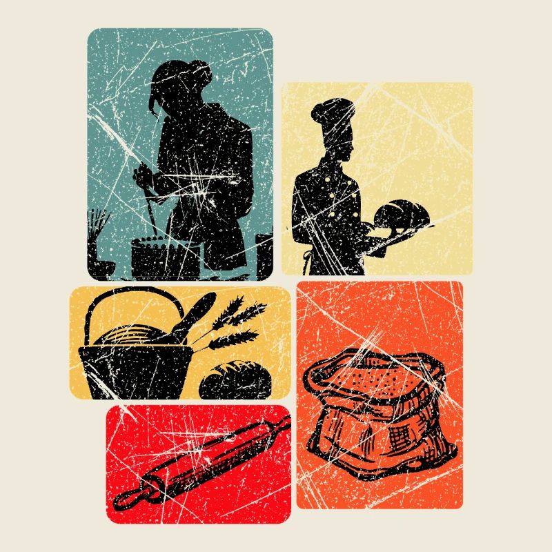 Cooking Studio Popart Collage