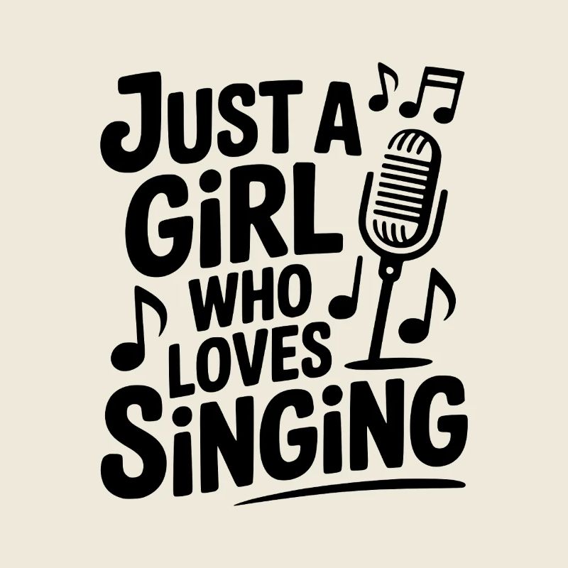 Nur ein Mädchen, das gerne singt