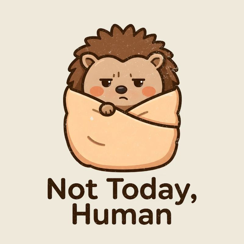 Not today, human hedgehog