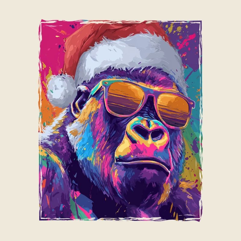 Portrait de Noël du Gorille