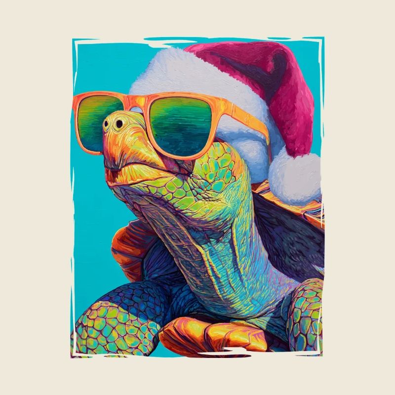 Portrait de Noël de la Tortue