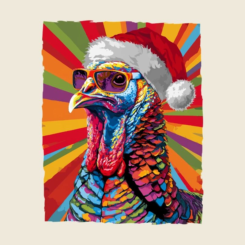 Turkey Christmas Portrait