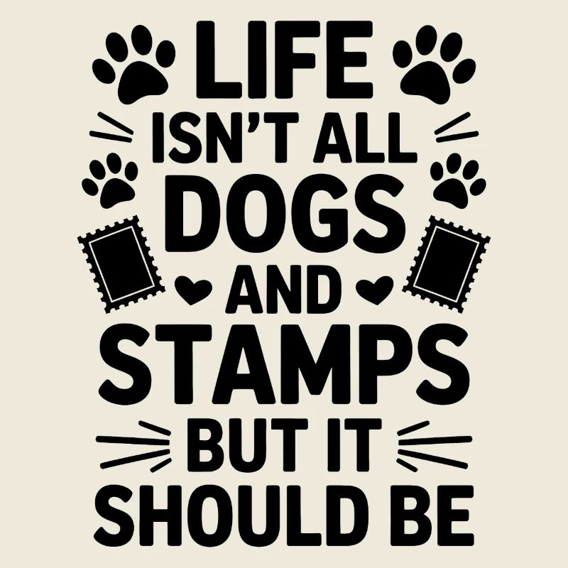Briefmarken Spruch Hund Witz Briefmarken Geschenk