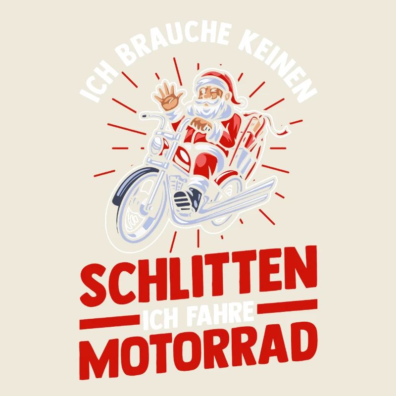 Weihnachtsmann Biker Motorrad Weihnachten