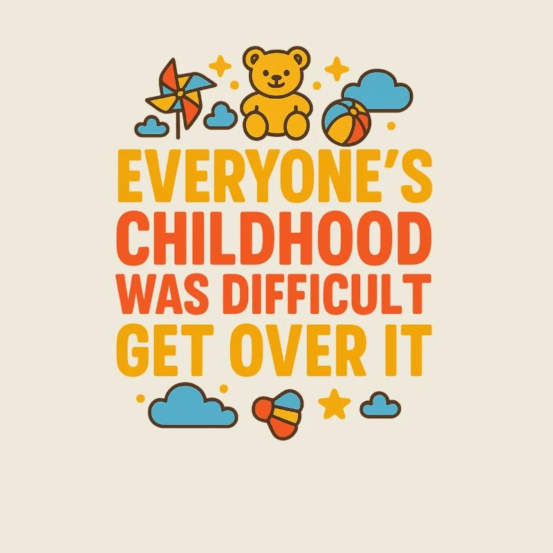 Message de lutte d’enfance Over ItBold