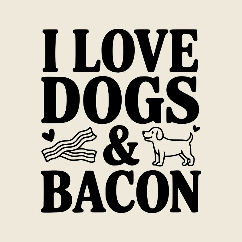 I Love Dogs & Bacon