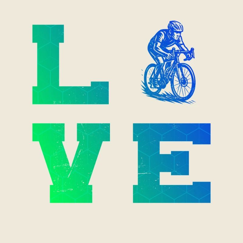 Message clair sur le vélo de route