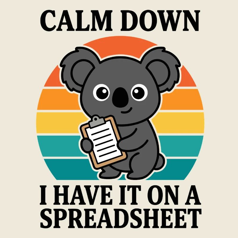 Beruhig dich, ich habe es in einer Tabelle Koala