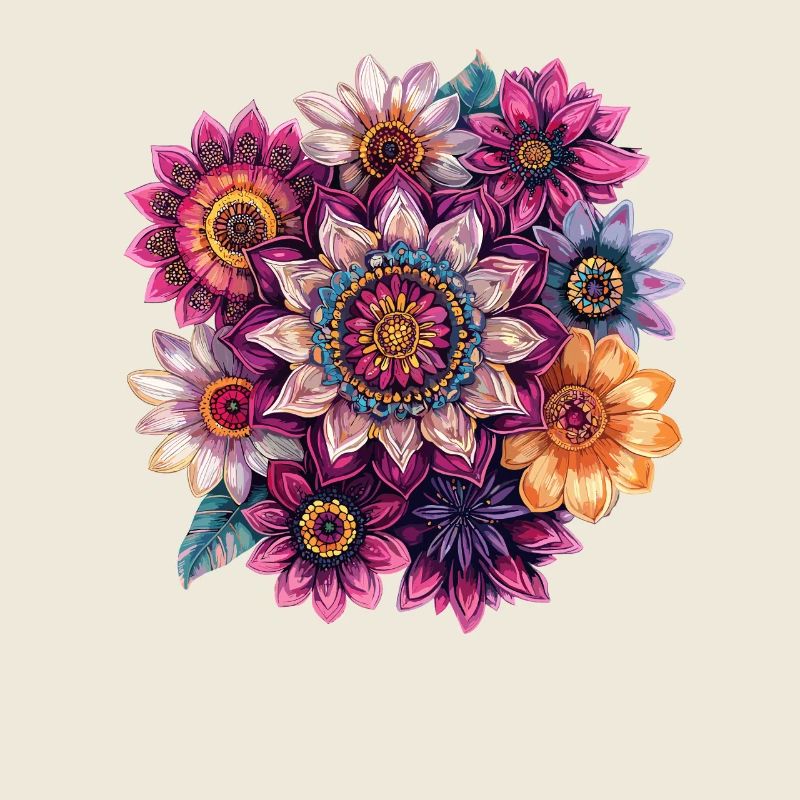 Kaleidoscopic Flower Mandala