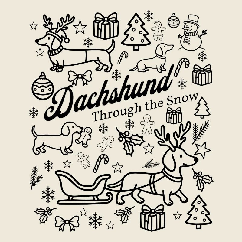 Conception de la neige teckel