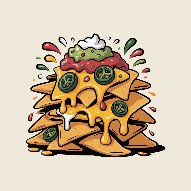 Cheese Nacho Tower Explosion
