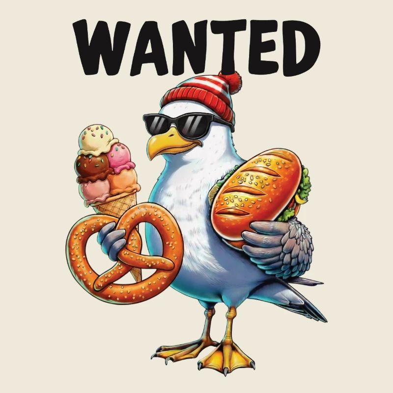 Gesucht Möwe Brezel Eiscreme