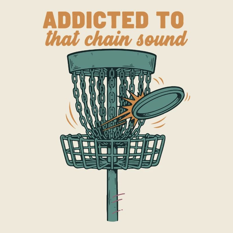 Accro à ce panier de disque de golf à son de chaîne