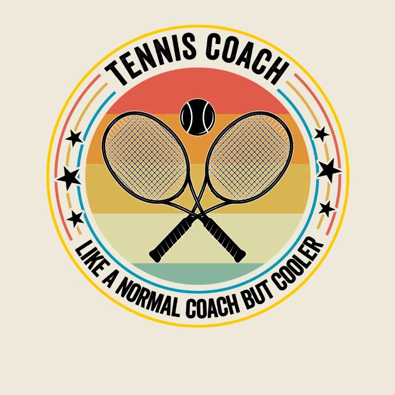 Coach de tennis comme un coach normal mais plus cool