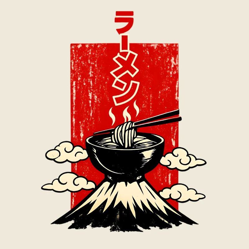 Ramen ラーメン Shell on Volcano Japan Style