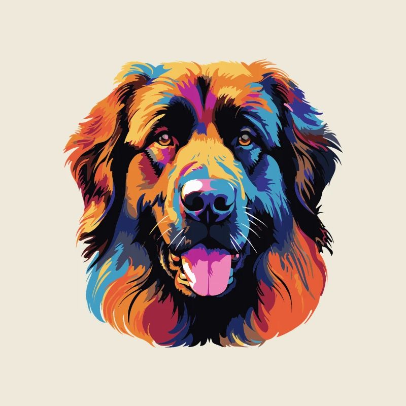 Farbexplosion Hundeporträt