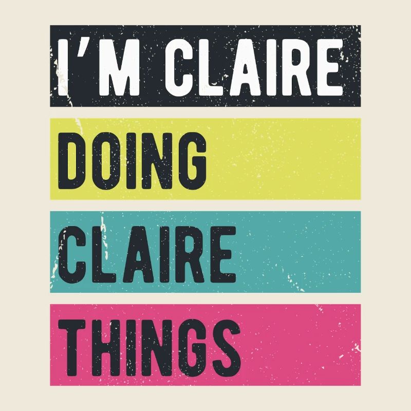 I’m Claire Doing Claire Things Retro Colors