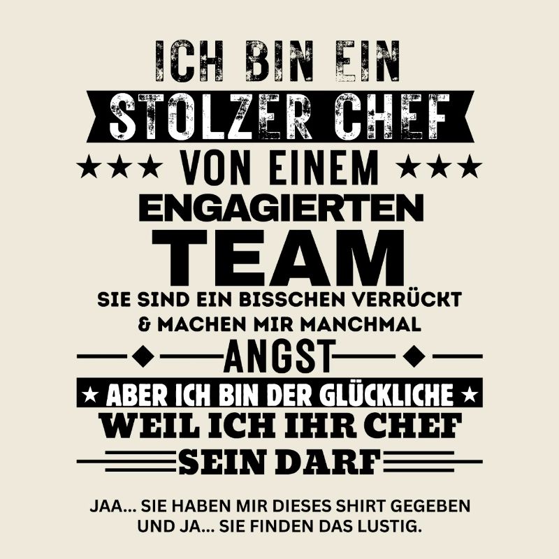 Stolzer Chef von einem engagierten Team