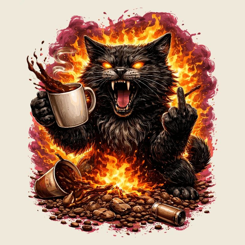 Feuerkatze Kaffee-Trotz