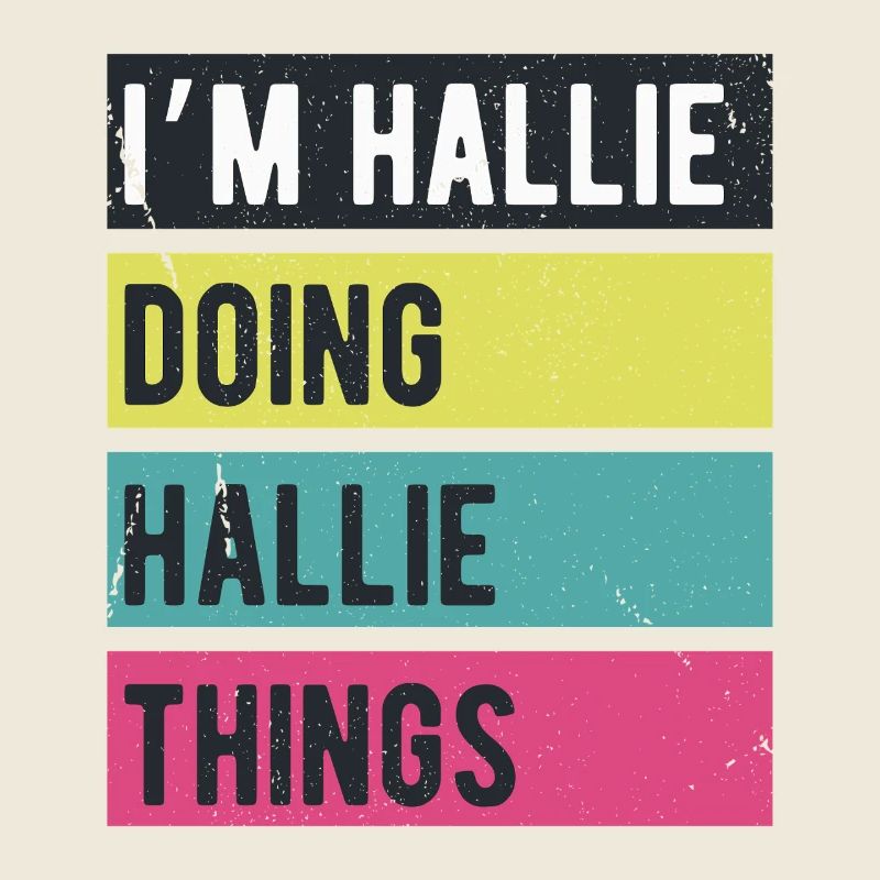 I’m Hallie Doing Hallie Things Retro Colors