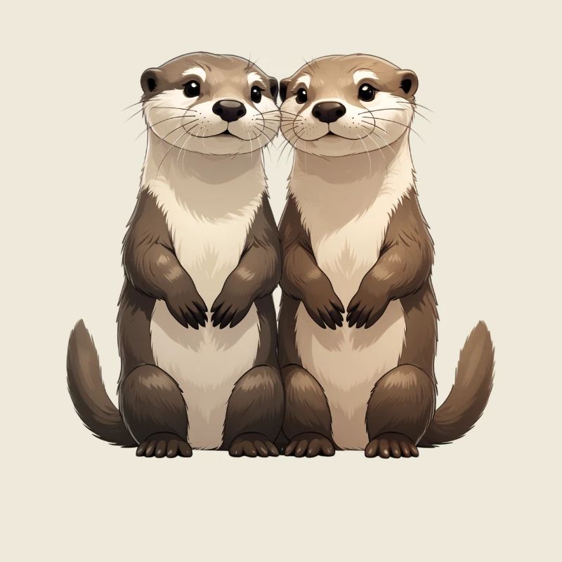 Zwei niedliche Erdmännchen
