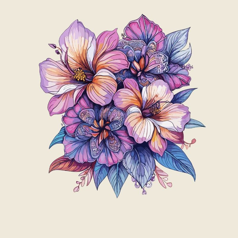 Explosion de couleurs Fleurs