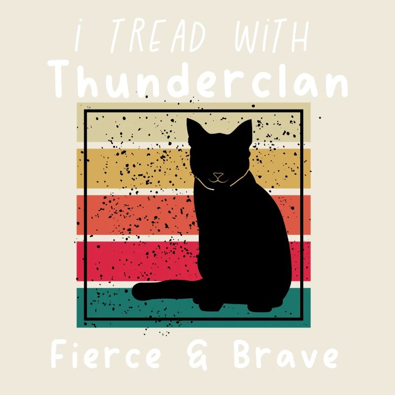 ThunderClan Pride-guerriers chats - rétro vintage