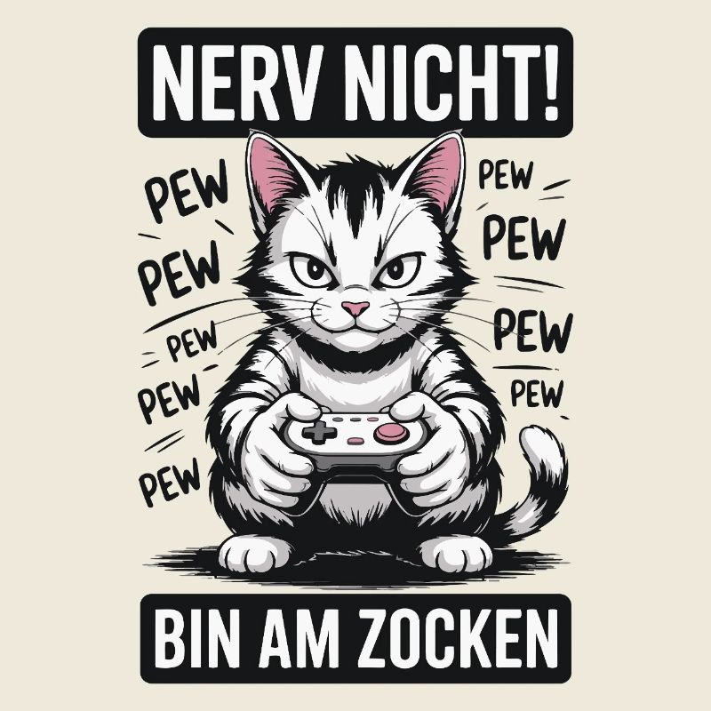 Nerve Not I'm Gambling Gamer Cat Design