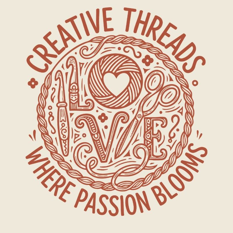 Fils créatifs adore crocheter les fleurs-passions