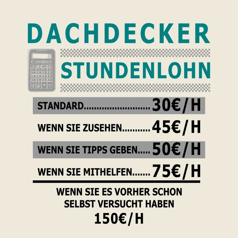 Dachdecker Stundenlohn