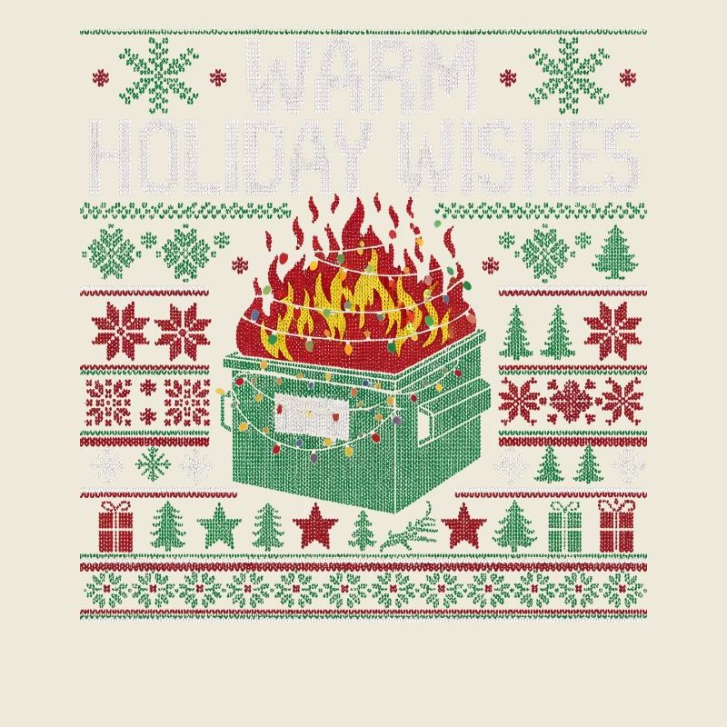 Warm Christmas greetings, ugly Christmas